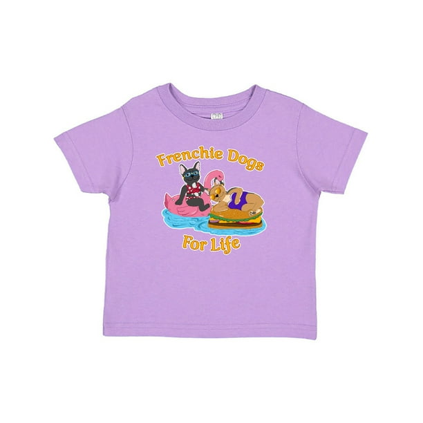inktastic Cute French Bulldogs on Pool Floaties Frenchie Dogs Toddler T-Shirt inktastic Cute French Bulldogs on Pool Floaties Frenchie Dogs Toddler T-Shirt